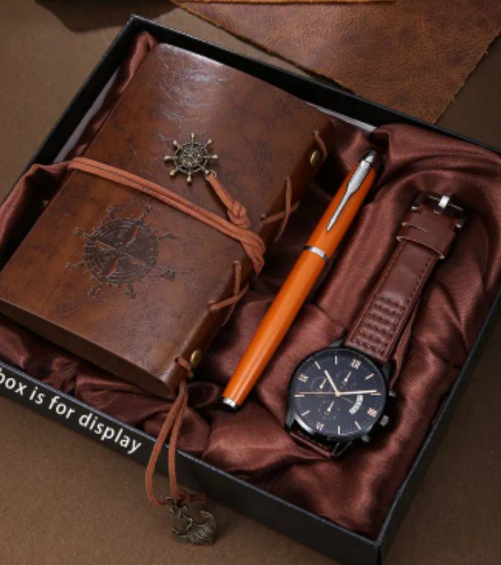 3-Piece Vintage Pirate-Themed Notebook & Journal Set