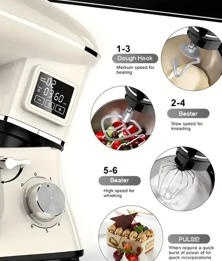 Electric Dough Maker & Food Processor with Touchscreen Display - Image 3