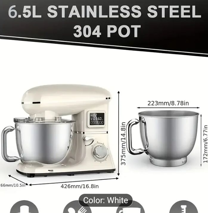 Electric Dough Maker & Food Processor with Touchscreen Display - Image 4